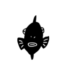黒い魚（個別スタンプ：24）