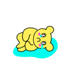 しがない黄色い熊_1（個別スタンプ：21）