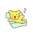 しがない黄色い熊_1（個別スタンプ：24）