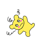 しがない黄色い熊_1（個別スタンプ：34）