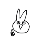 日常的に使えるうさぎです。（個別スタンプ：1）