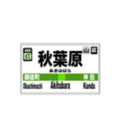 山手線全駅のスタンプです。（個別スタンプ：3）