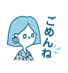 おしゃれガールさんのよく使うフレーズ（個別スタンプ：1）
