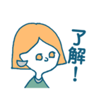 おしゃれガールさんのよく使うフレーズ（個別スタンプ：2）