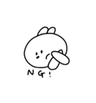短耳うさぎのたんうさちゃん（個別スタンプ：2）