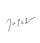 癖強め文字スタンプ（個別スタンプ：22）