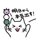 毎日使えるしろねこのスタンプ ver.2（個別スタンプ：31）