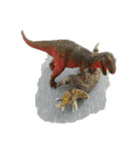 恐竜フィギュアアート作品写真獣鳥脚（個別スタンプ：38）
