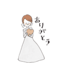 ドレスの花嫁たち（個別スタンプ：6）