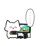 ゲームに誘いたいネコ（個別スタンプ：15）