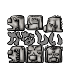 古代絵文字風(バセットハウンド)（個別スタンプ：17）