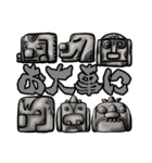 古代絵文字風(バセットハウンド)（個別スタンプ：35）