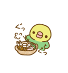 セキセイインコのたらこちゃんと秋冬（個別スタンプ：17）