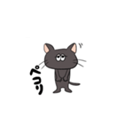 しょんぼりクロねこ（個別スタンプ：18）