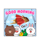 うさちゃんとLINEキャラクターたち♪（個別スタンプ：3）