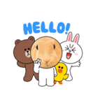 うさちゃんとLINEキャラクターたち♪（個別スタンプ：19）