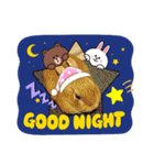 うさちゃんとLINEキャラクターたち♪（個別スタンプ：30）