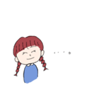 身内ネタを言う女の子2（個別スタンプ：9）