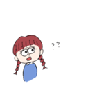 身内ネタを言う女の子2（個別スタンプ：14）