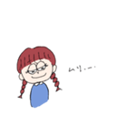 身内ネタを言う女の子2（個別スタンプ：16）