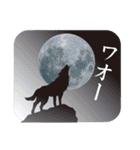 満月とオオカミ（個別スタンプ：34）