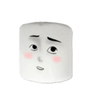 FaceEmotiCon_マシュマロ（個別スタンプ：8）