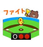 野球実況応援 with BROWN ＆ FRIENDS（個別スタンプ：30）