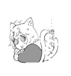 汗かきネコミミ（個別スタンプ：6）