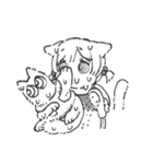 汗かきネコミミ（個別スタンプ：35）