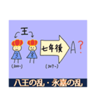 語呂あわせスタンプ【世界史】【中国史】（個別スタンプ：4）