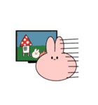 うさぎのシンプルで毎日使えるスタンプ大4（個別スタンプ：36）