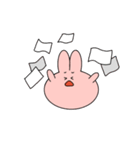 うさぎのシンプルで毎日使えるスタンプ大4（個別スタンプ：38）