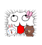 デコフレームハムスタースタンプ（個別スタンプ：6）