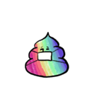 レインボー☆ゲーミング堀の深いうんこ（個別スタンプ：19）