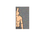 動じないうさぎマッチョ（個別スタンプ：15）
