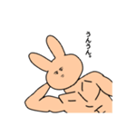 動じないうさぎマッチョ（個別スタンプ：19）