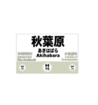 地下鉄日比谷線の全駅名スタンプ（個別スタンプ：15）