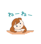 ひとこと／女の子1（個別スタンプ：4）