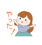 ひとこと／女の子1（個別スタンプ：6）