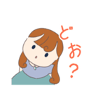 ひとこと／女の子1（個別スタンプ：12）