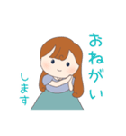 ひとこと／女の子1（個別スタンプ：16）