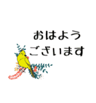 丁寧ことばと癒やしの可愛い小鳥たち（個別スタンプ：4）