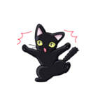 黒猫ノア 日常編（個別スタンプ：18）