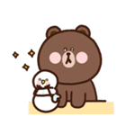 パンパン熊 x BROWN ＆ FRIENDS（個別スタンプ：30）