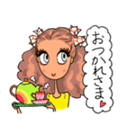 お洒落女子友 星とハート（個別スタンプ：13）