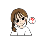 ヘアアレンジ好き女の子 LINEスタンプの日（個別スタンプ：5）