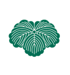 関ヶ原の戦い 東軍の家紋スタンプ / 和色（個別スタンプ：16）