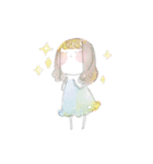水彩系女子 敬語ver（個別スタンプ：23）