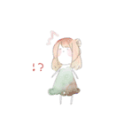 水彩系女子 敬語ver（個別スタンプ：33）
