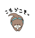 エプロンを着たカワウソ 主婦/主夫（個別スタンプ：8）